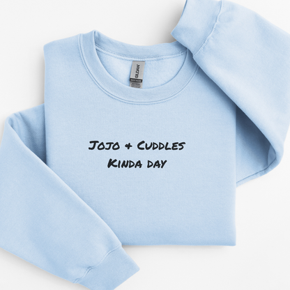 Personalised “Dog Name & Cuddles Kinda Day” Sweatshirt – Custom Printed