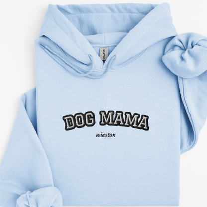 Personalised Dog Hoodie – Custom Embroidered Name (Dog Mama)