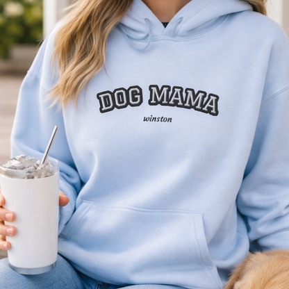 Personalised Dog Hoodie – Custom Embroidered Name (Dog Mama)