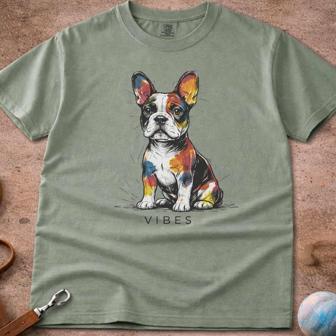 French Bulldog (Frenchie) Vibes T-Shirt