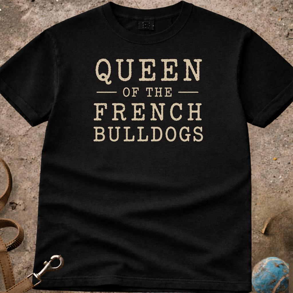 Queen Of The French Bulldogs (Frenchie) T-Shirt