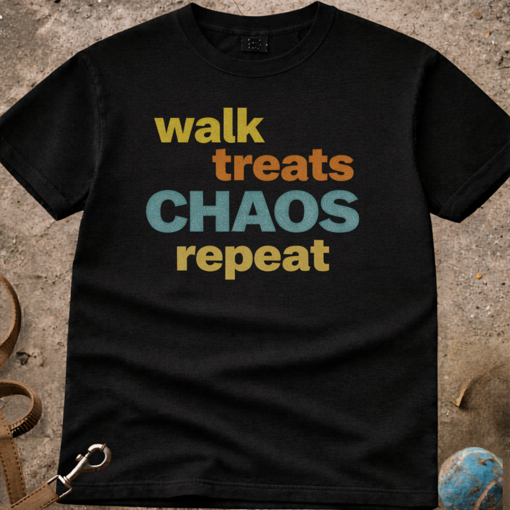 Walk, Treats, CHAOS, Repeat T-Shirt