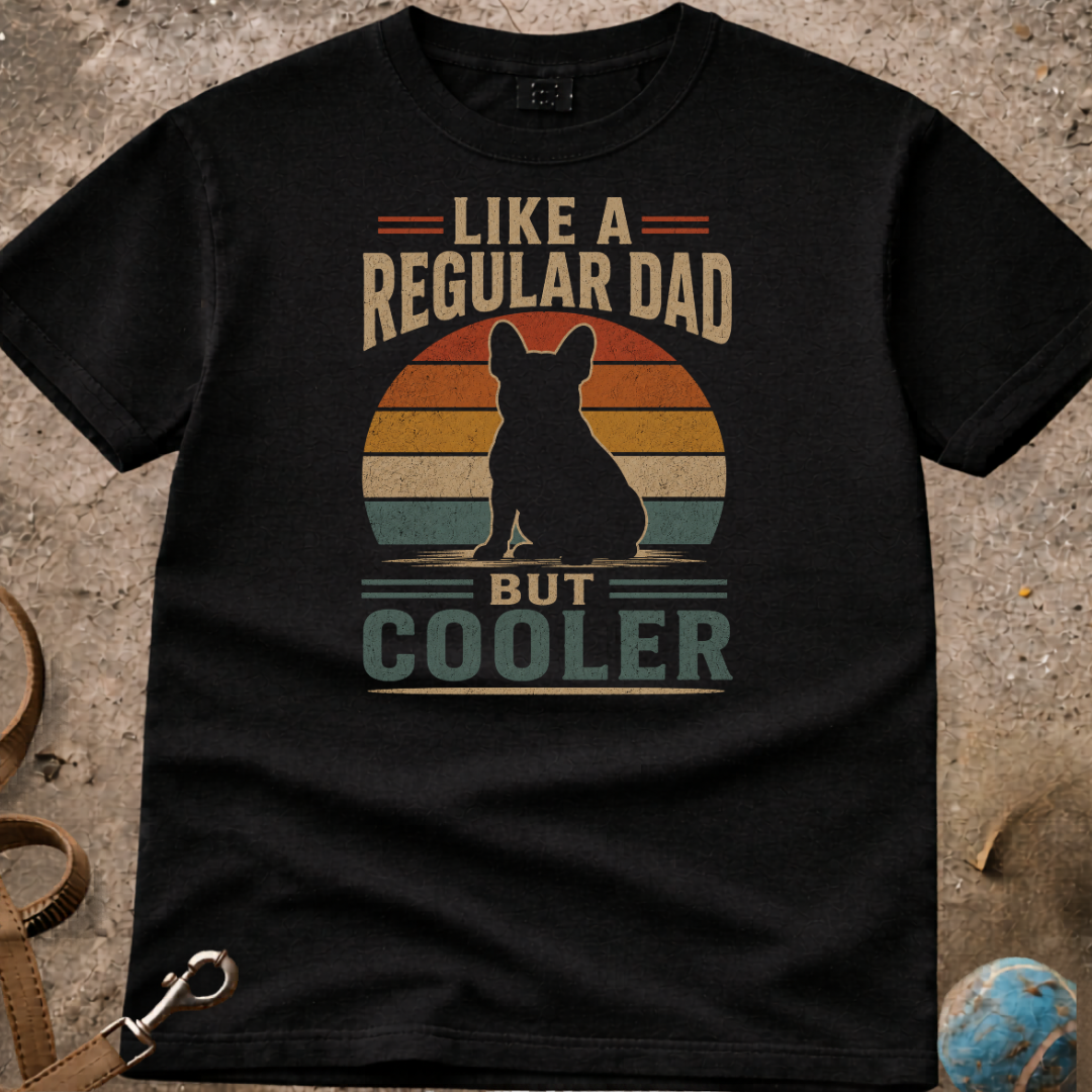 Like A Regular Dad But Cooler French bulldog (Frenchie) T-Shirt