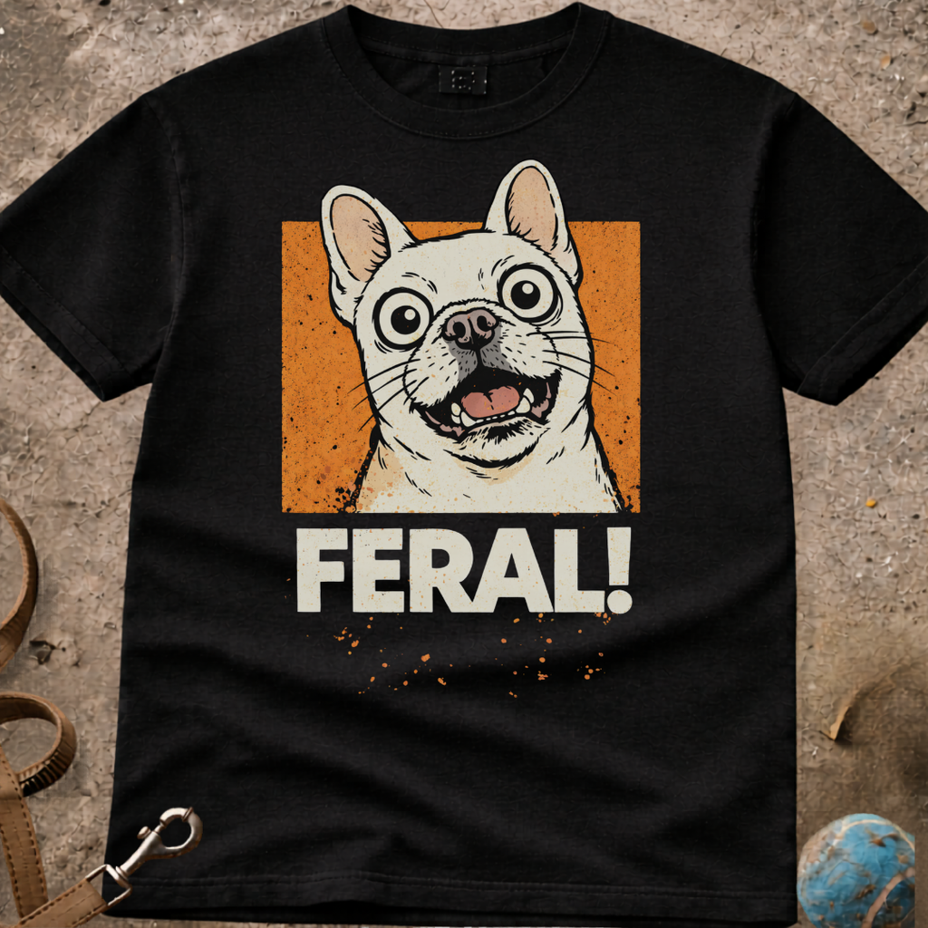 French Bulldog (Frenchie) FERAL! T-Shirt
