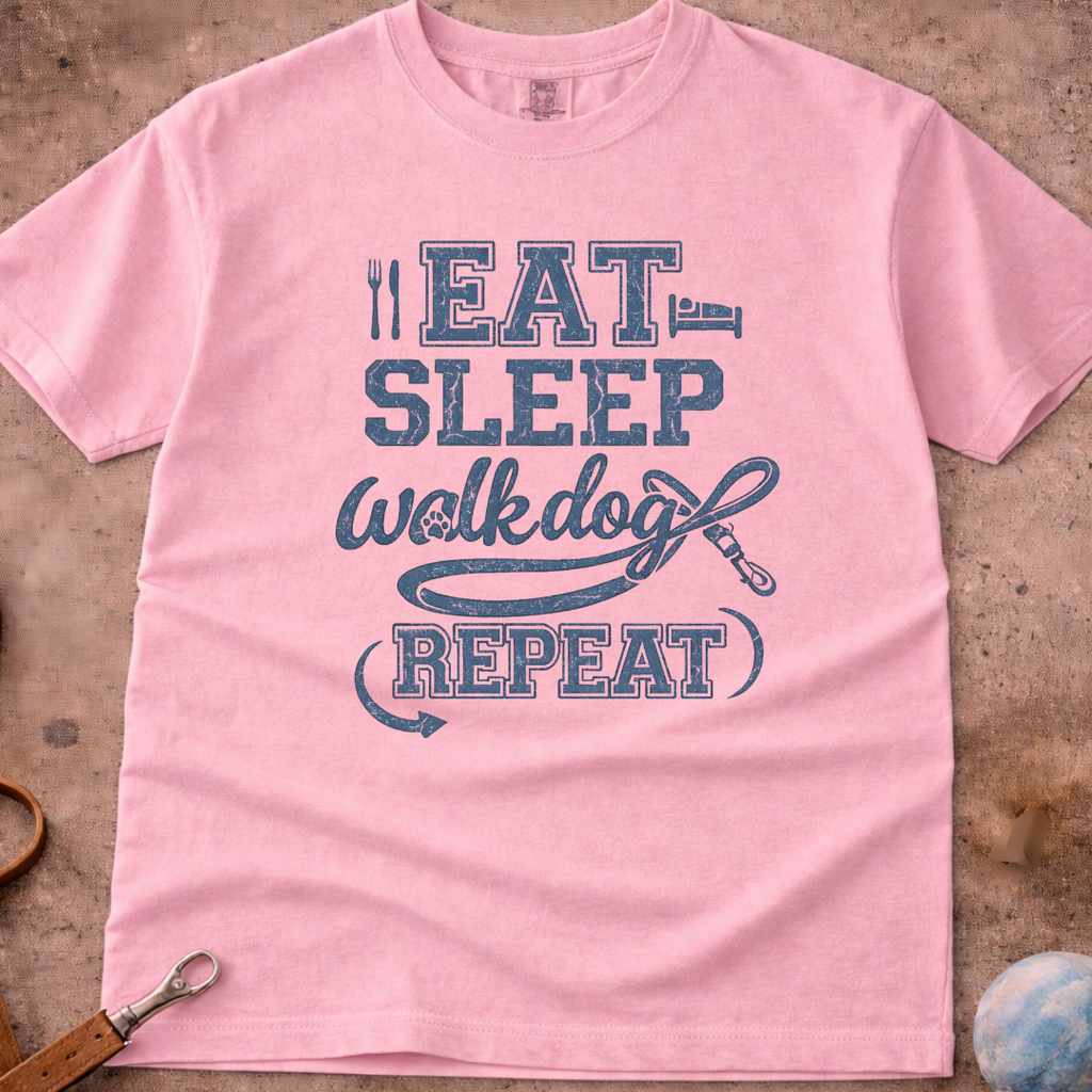 Eat, Sleep, Walk Dog, Repeat T-Shirt