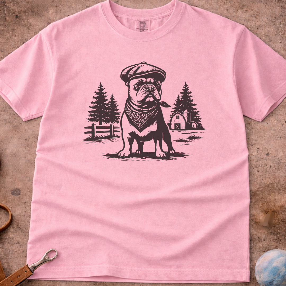 French Bulldog (Frenchie) Farm Dog T-Shirt