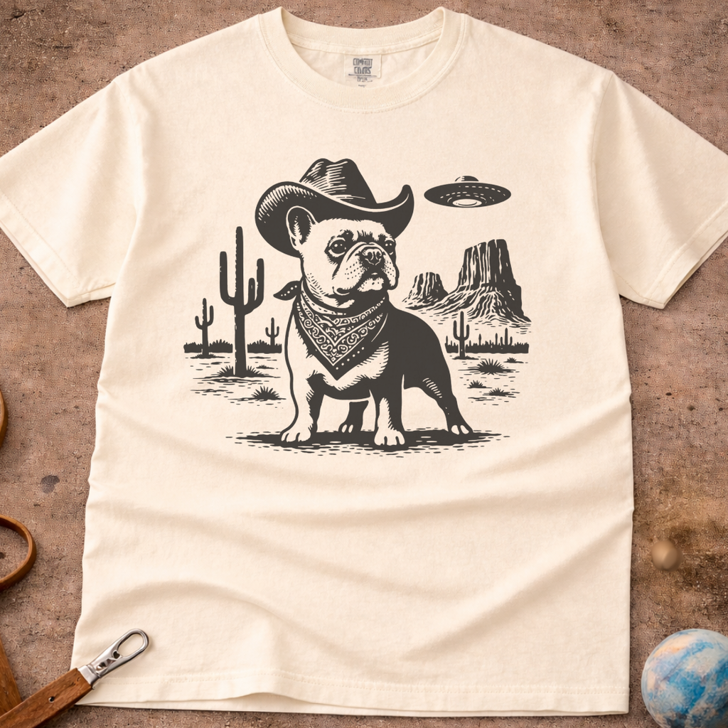 French Bulldog (Frenchie) Cowboy Western T-Shirt
