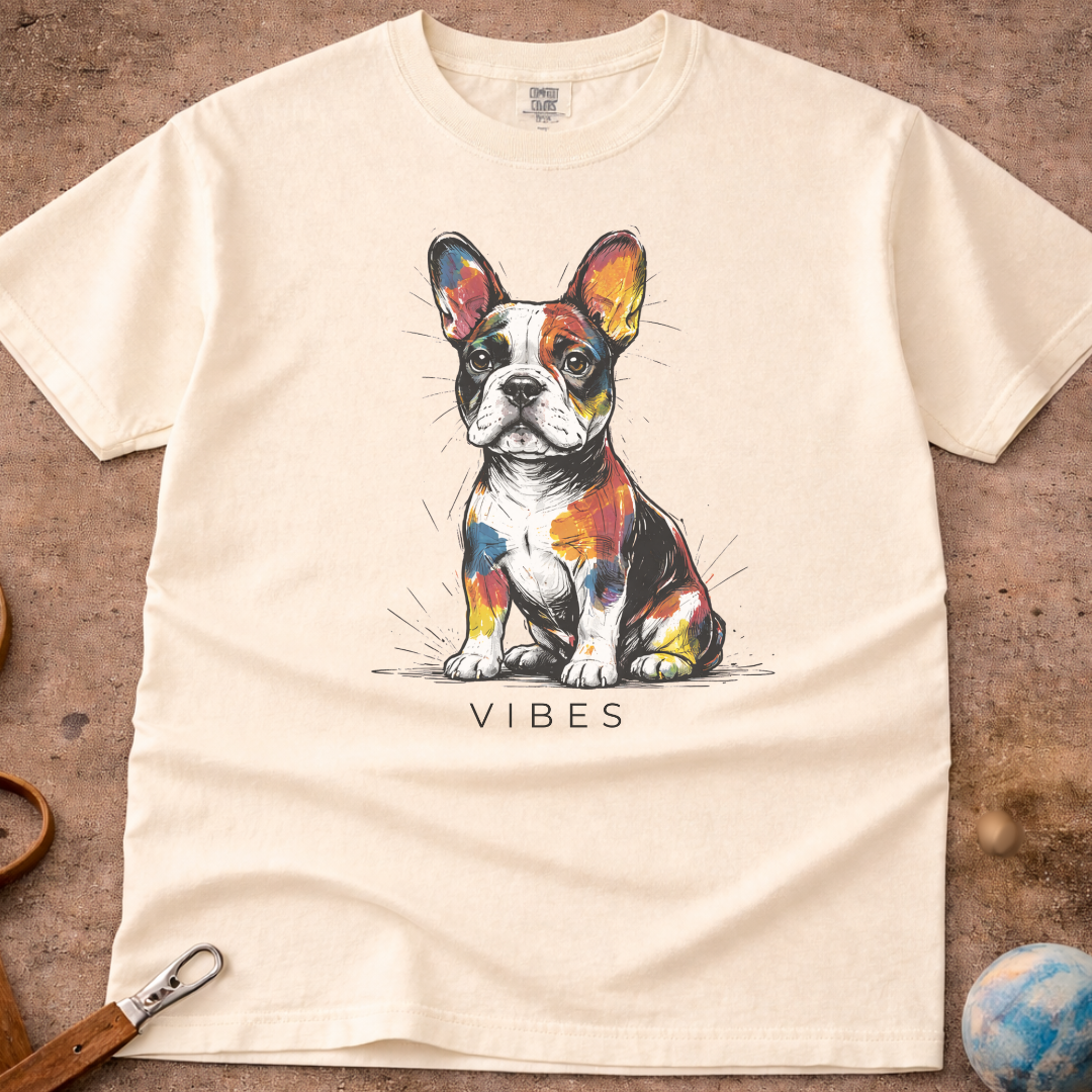 French Bulldog (Frenchie) Vibes T-Shirt