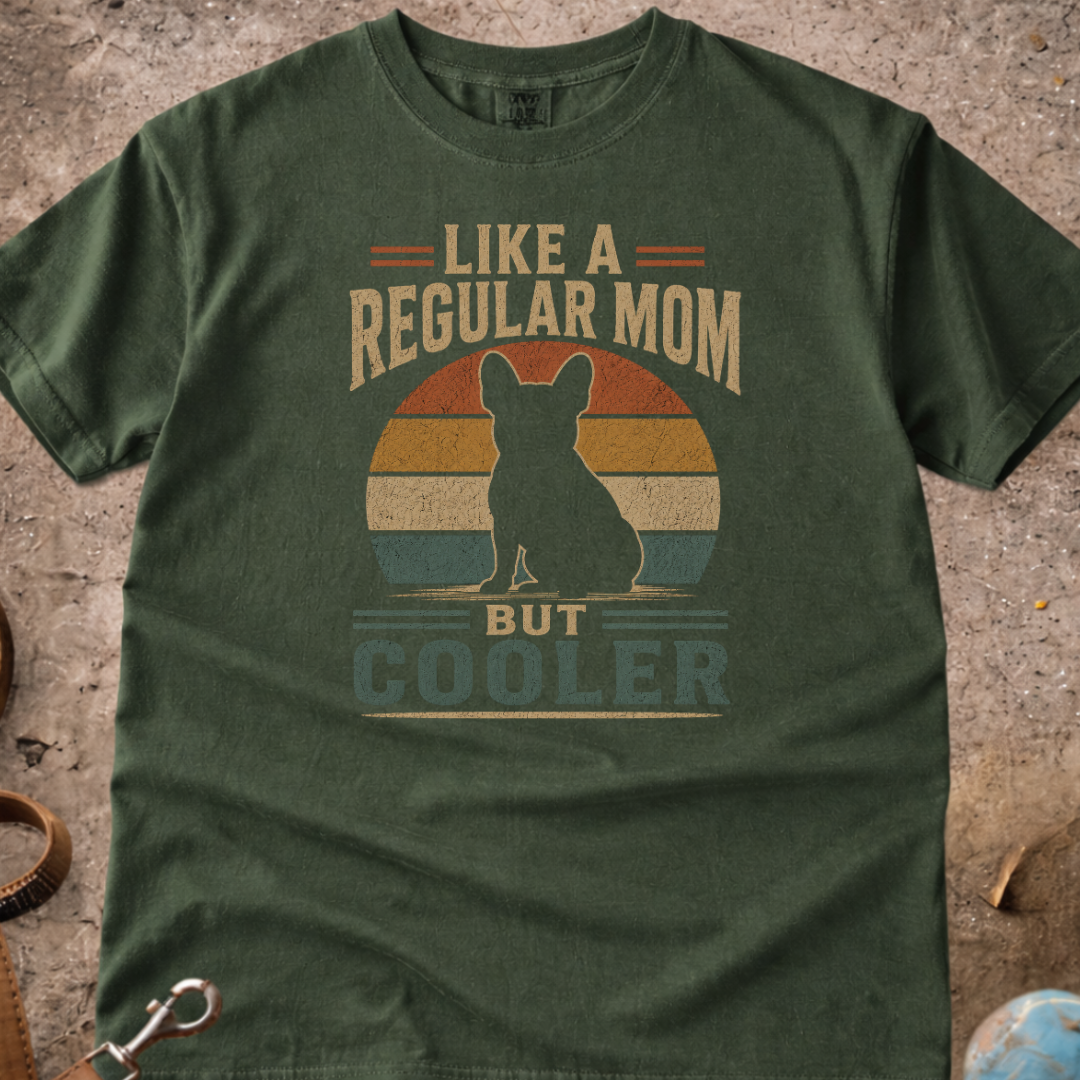 Like A Regular Mom But Cooler French bulldog (Frenchie) T-Shirt