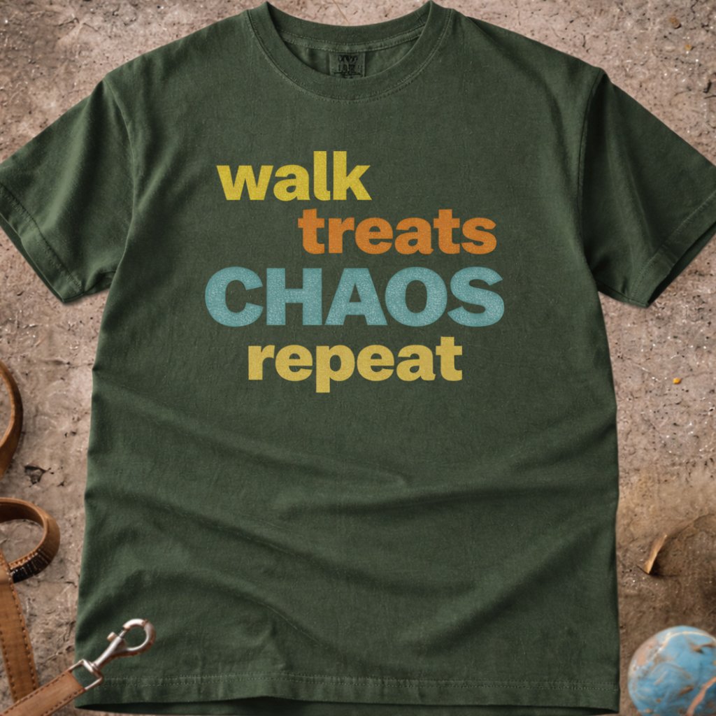 Walk, Treats, CHAOS, Repeat T-Shirt