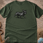 French Bulldog (Frenchie) Charcoal Line T-Shirt