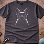 French Bulldog (Frenchie) Minimal Line Art T-Shirt