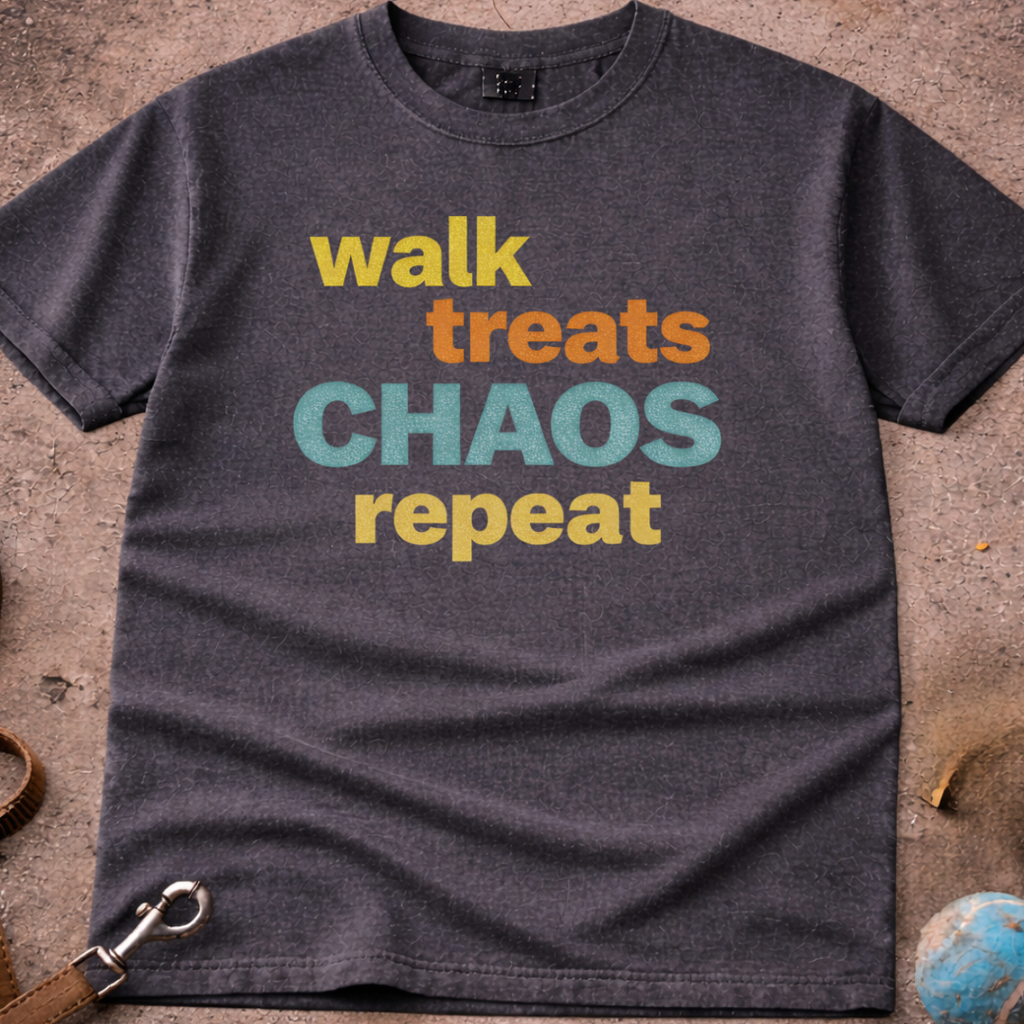 Walk, Treats, CHAOS, Repeat T-Shirt