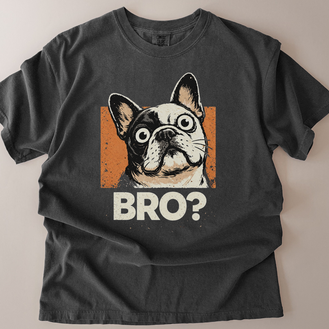 French Bulldog (Frenchie) Shocking BRO! T-Shirt