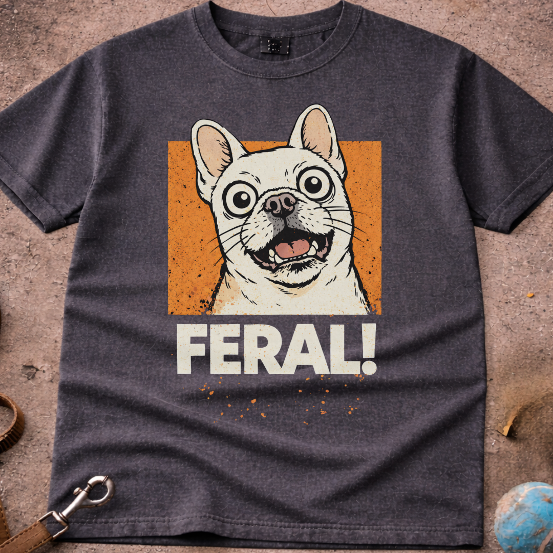 French Bulldog (Frenchie) FERAL! T-Shirt