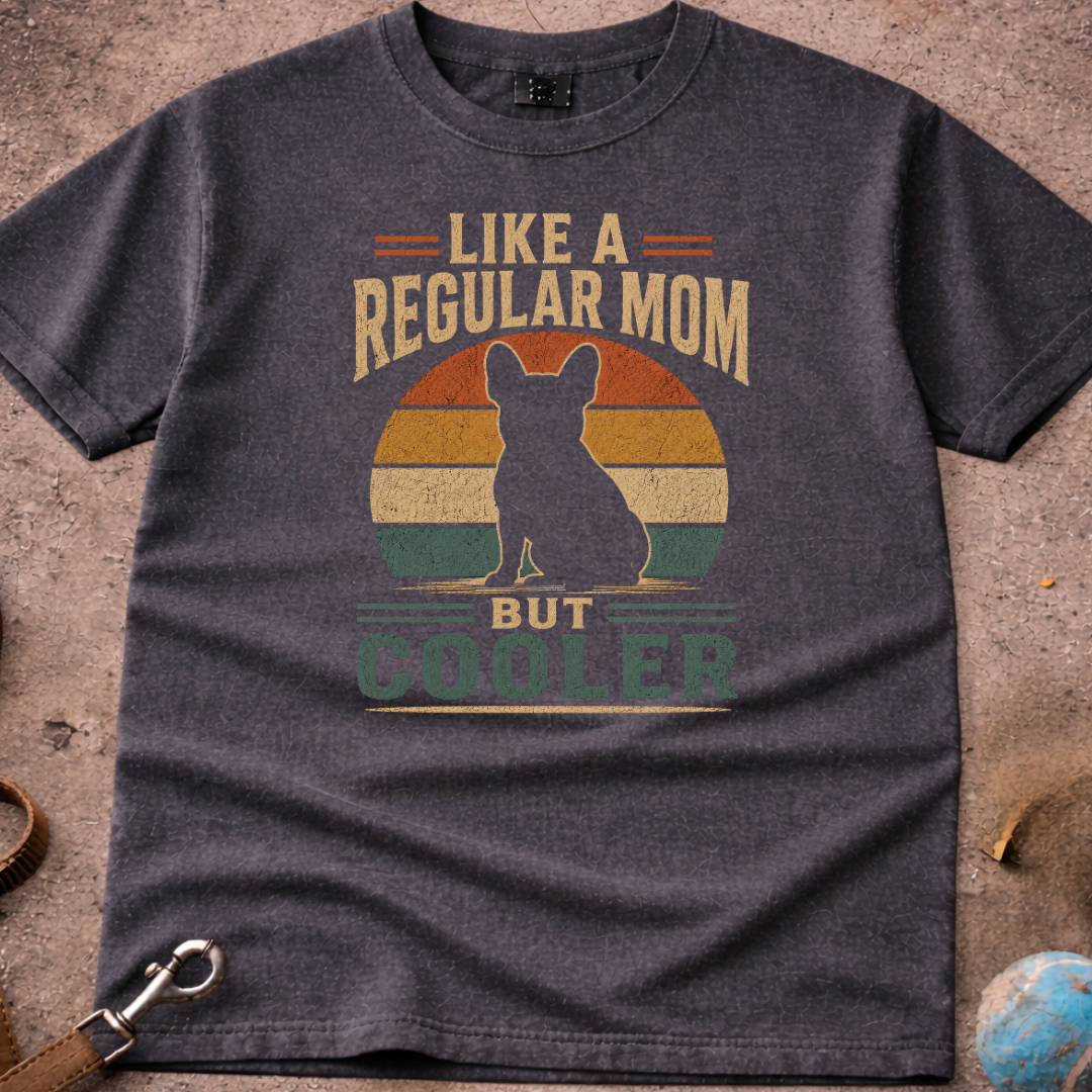 Like A Regular Mom But Cooler French bulldog (Frenchie) T-Shirt