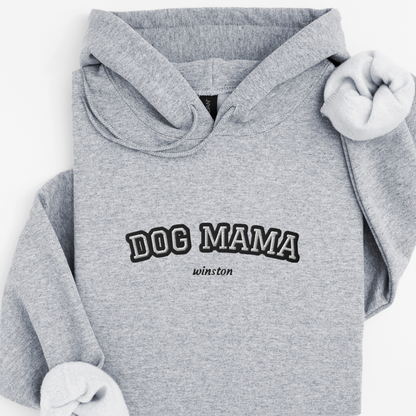 Personalised Dog Hoodie – Custom Embroidered Name (Dog Mama)