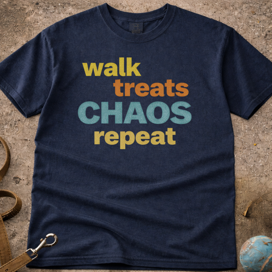 Walk, Treats, CHAOS, Repeat T-Shirt