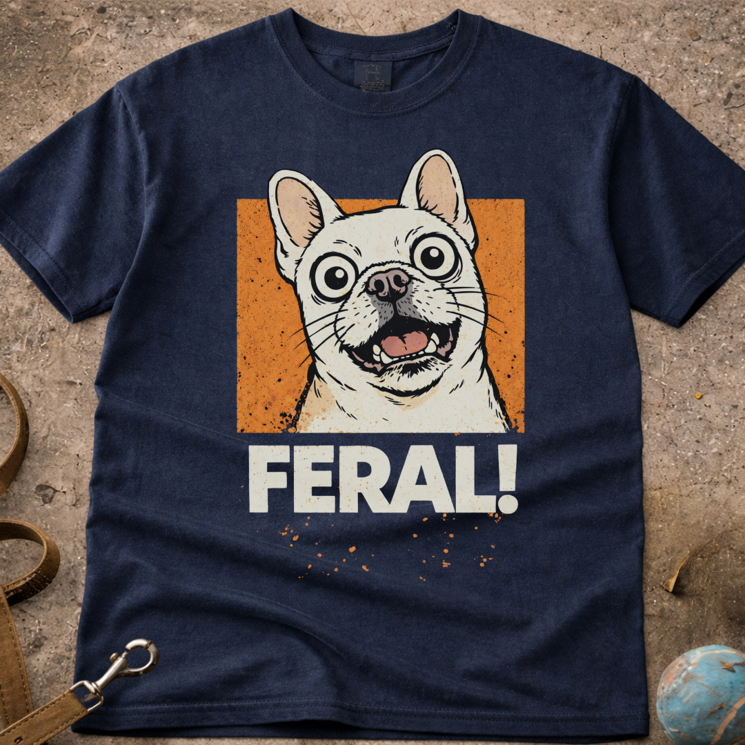French Bulldog (Frenchie) FERAL! T-Shirt