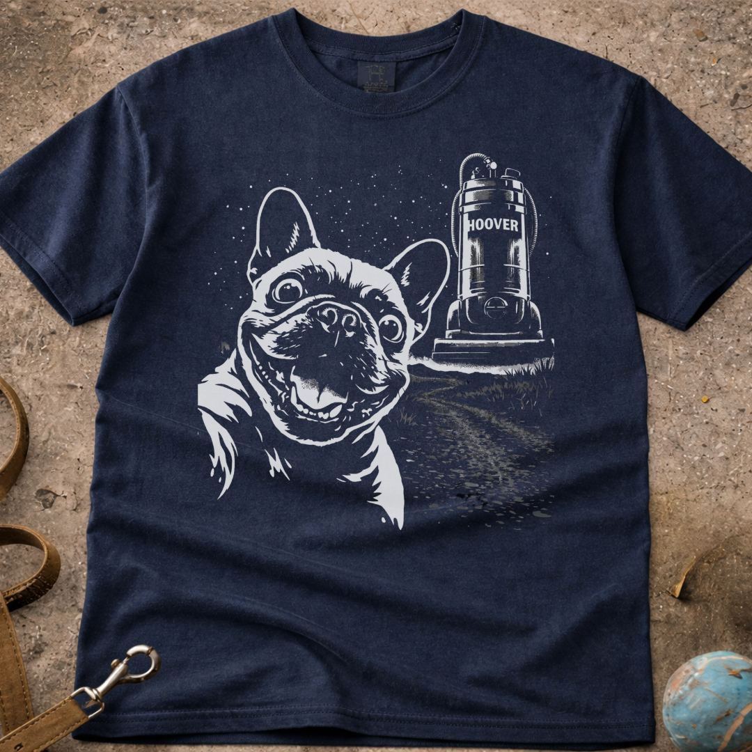 French Bulldog (Frenchie) Vacuum Chaos T-Shirt