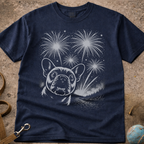 French Bulldog (Frenchie) vs Fireworks T-Shirt